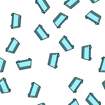 Basin plastic vector seamless pattern Illustrazione stock