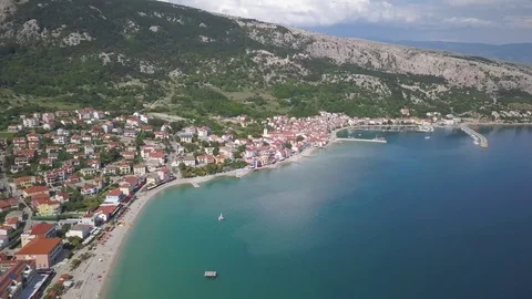 Baska, Krk Island Stock Footage 89656823