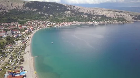 Baska, Krk Island Stock Footage 89656934