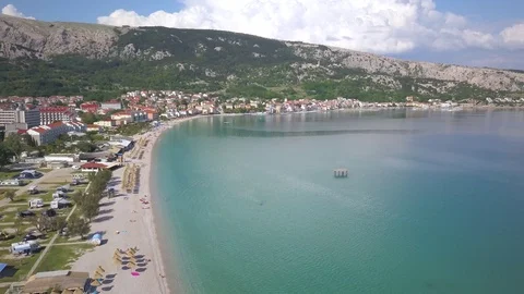 Baska, Krk Island Video stock 89727017