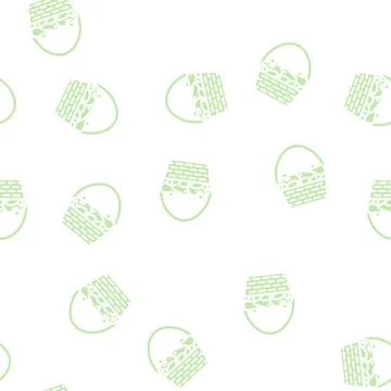 Basket apple glyph vector seamless pattern 스톡 일러스트