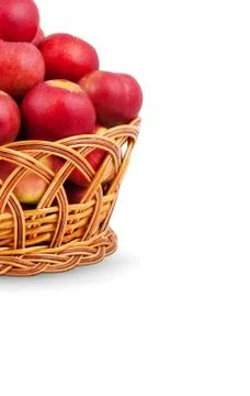 Basket of apples Stock Photos