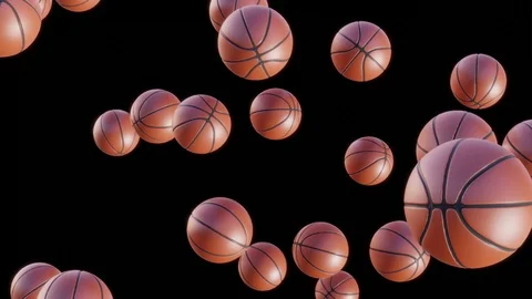 Basket ball falling front view 库存影片 97952727