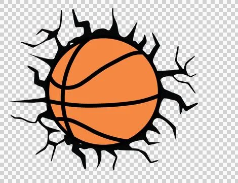 Basket Ball Fire Name Font Character 02 scalable logo design Stock Illustration