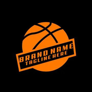 Basket ball logo design vector Stock Illustration