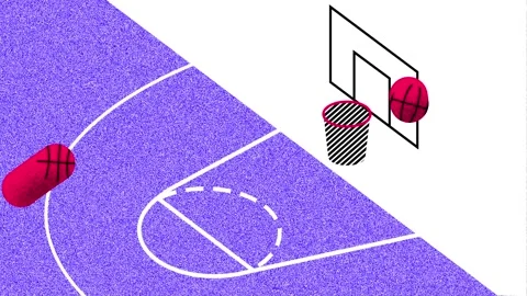 Basket ball loop 動画素材 164032988