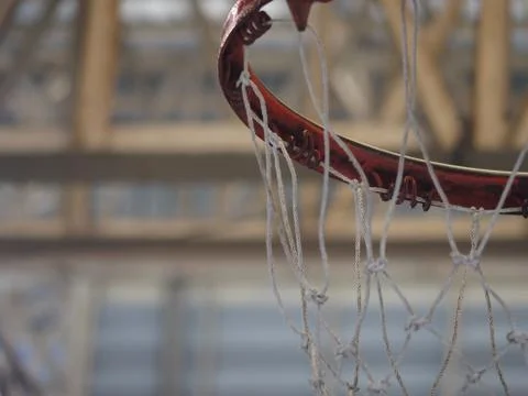 Basket ball net Stockfoto's