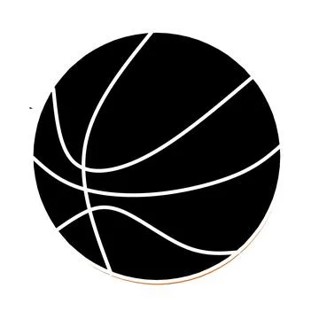 BASKET BALL SILHOUETTE Stock Illustration