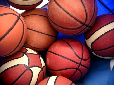 Basket balls Stock Photos