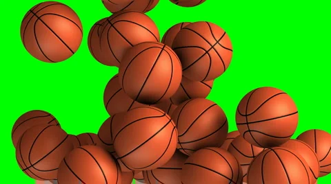 Basket balls transition effect Stock Footage 5196459