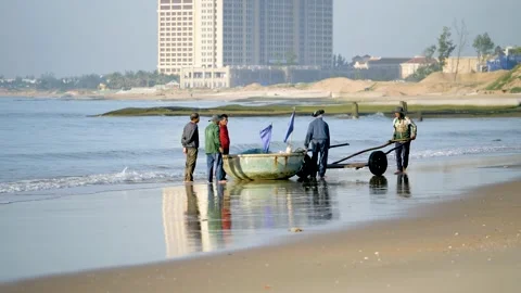 Basket boats Stock Footage 140270944