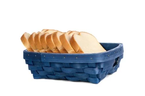 Basket of bread Stock Photos