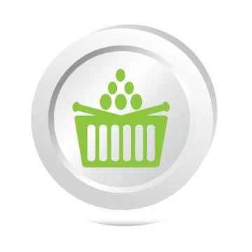 Basket button icon 스톡 일러스트