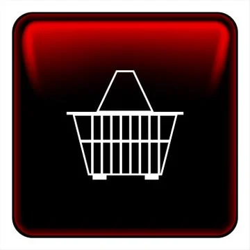 Basket button Stock Illustration