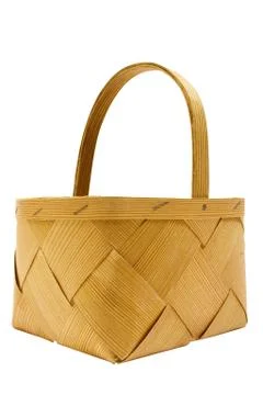 Basket with Clipping Path 스톡 사진
