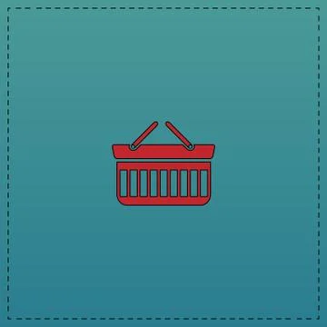Basket computer symbol Stock Illustration