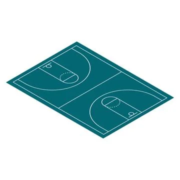 Basket court Stock Illustration