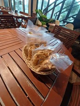 A Basket of Crackers Stock Photos