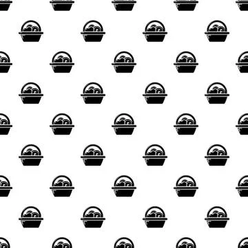 Basket donate pattern vector seamless Stock Illustration