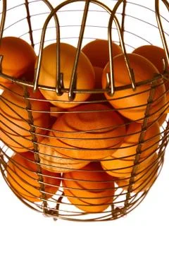 Basket of eggs Foto stock