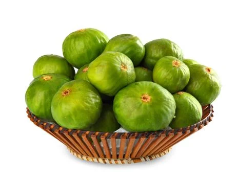 Basket of figs Stock Photos