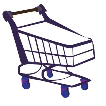 Basket Flat Illustration Stock Illustration