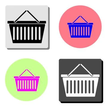 Basket. flat vector icon Stock Illustration