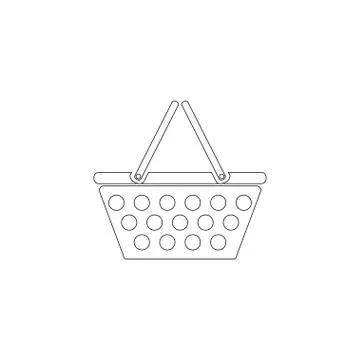 Basket. flat vector icon Illustrazione stock