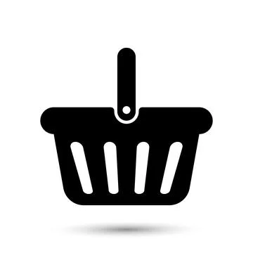 Basket flat vector icon. Vector illustration Stock Illustration