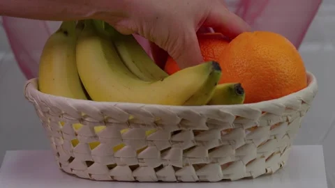 A basket of fruit Stock Footage 306963371