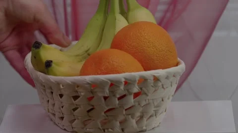 A basket of fruit Stock Footage 306963375