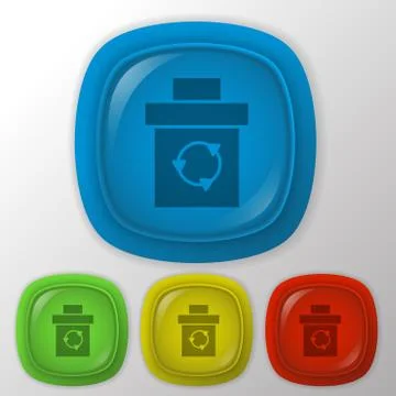 Basket garbage Stock Illustration