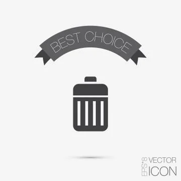 Basket garbage Illustrazione stock