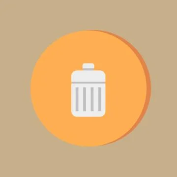 Basket garbage 스톡 일러스트