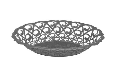 Basket isolated on white background. Stock Photos