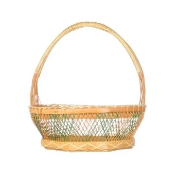 Basket isolated on white Stock Photos