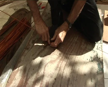 Basket maker Stock Footage 7906096