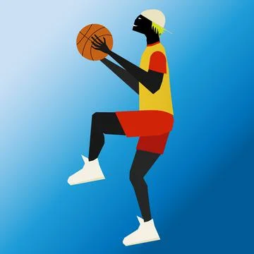 Basket man Stock Illustration