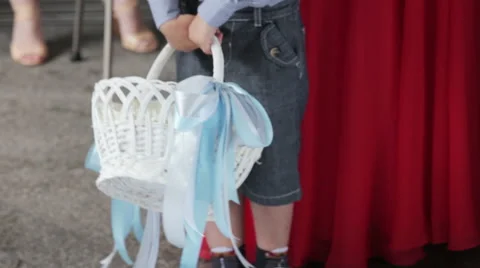 Basket for petals Video stock 51648221