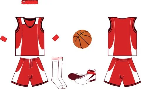 Basket player equipment Stock Illustration
