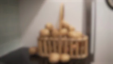 Basket of potatoes in a kitchen 動画素材 127268869