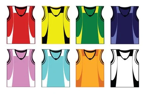 Basket shirts Stock Illustration