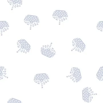 Basket spinach glyph vector seamless pattern Stock Illustration