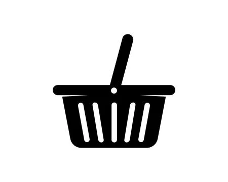 Basket Store Icon Vector Logo Template Illustration Design Stock Illustration