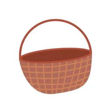 Basket straw icon Stock Illustration