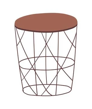 Basket table. Vector Stock Illustration