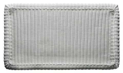 Basket Texture Weave Pattern, White Wicker Table Top over White Stock Photos