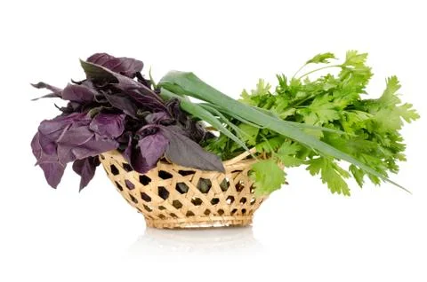 Basket of vegetables Stock Photos