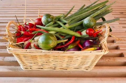 Basket of vegetables Photos