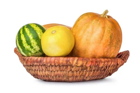 Basket of vegetables Stock Photos